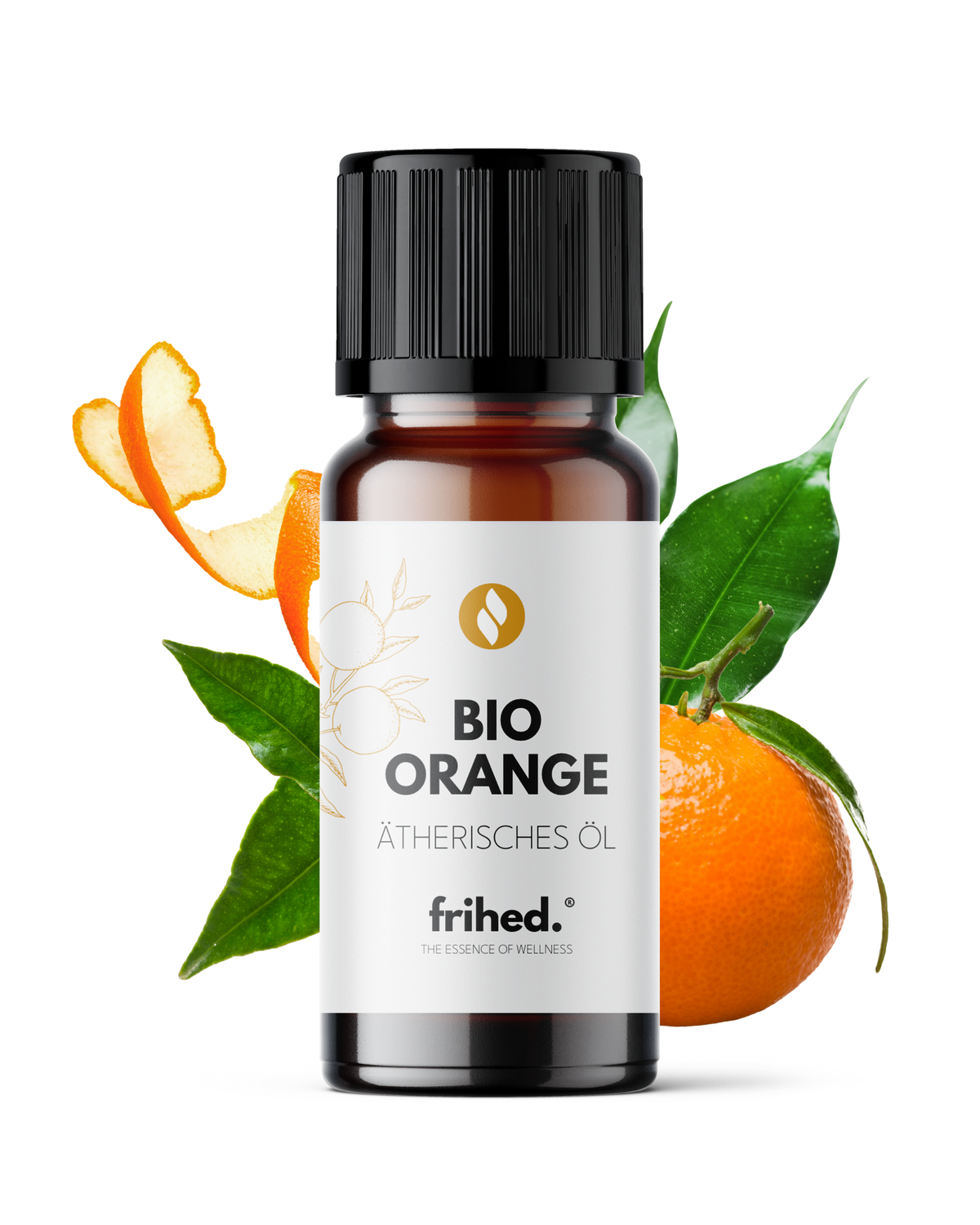 Bio ätherisches Orangenöl in der 10-ml-Flasche