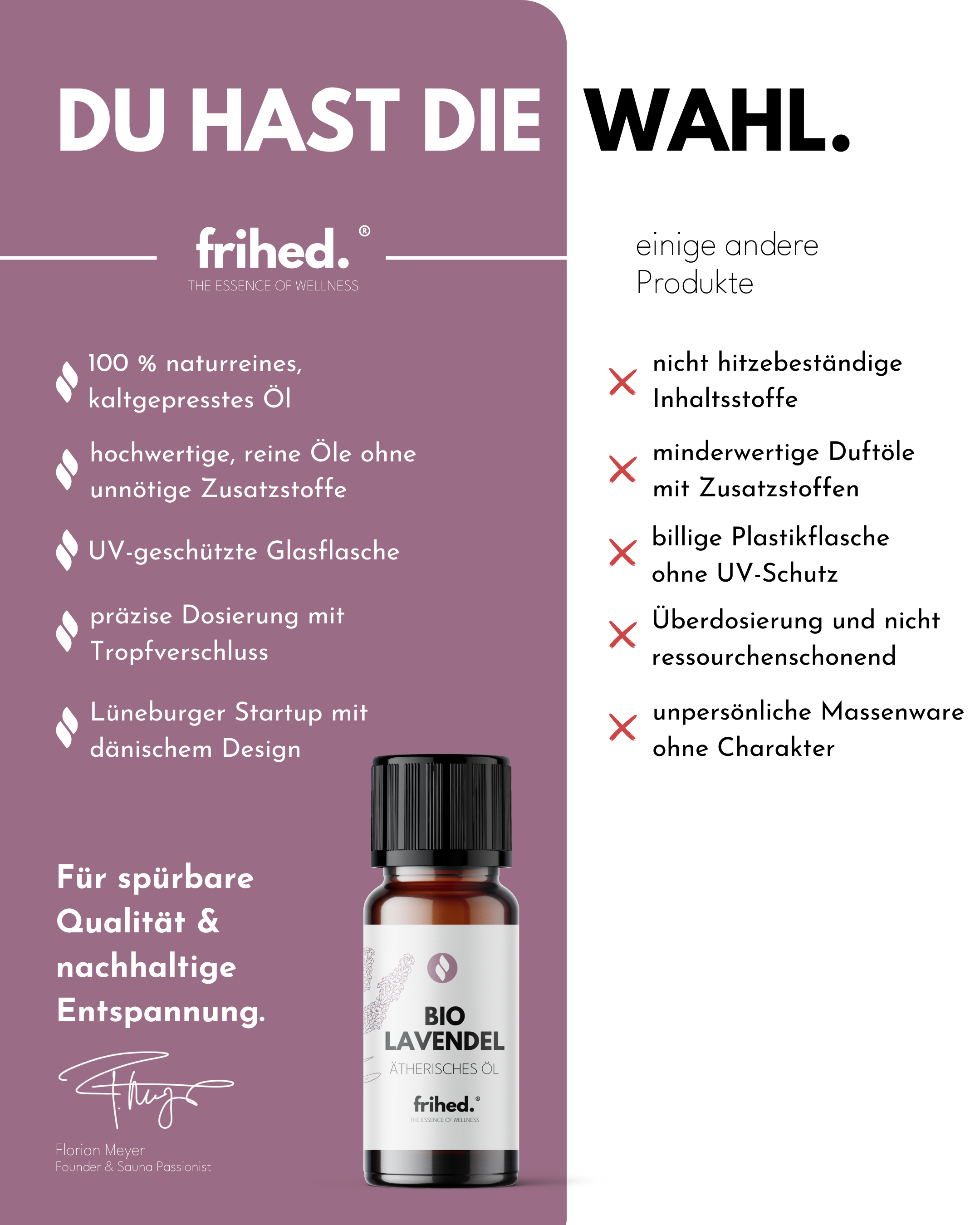 Bio Ätherisches Lavendelöl (10 ml)