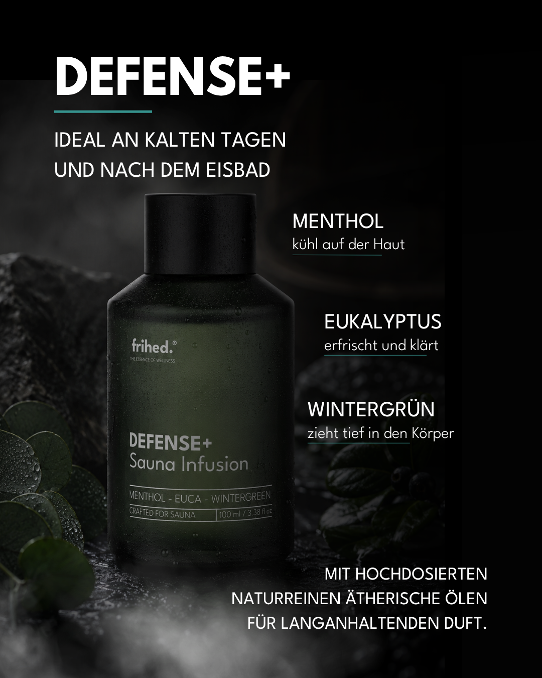 DEFENSE+ Saunaaufguss Menthol, Eukalyptus & Kampfer