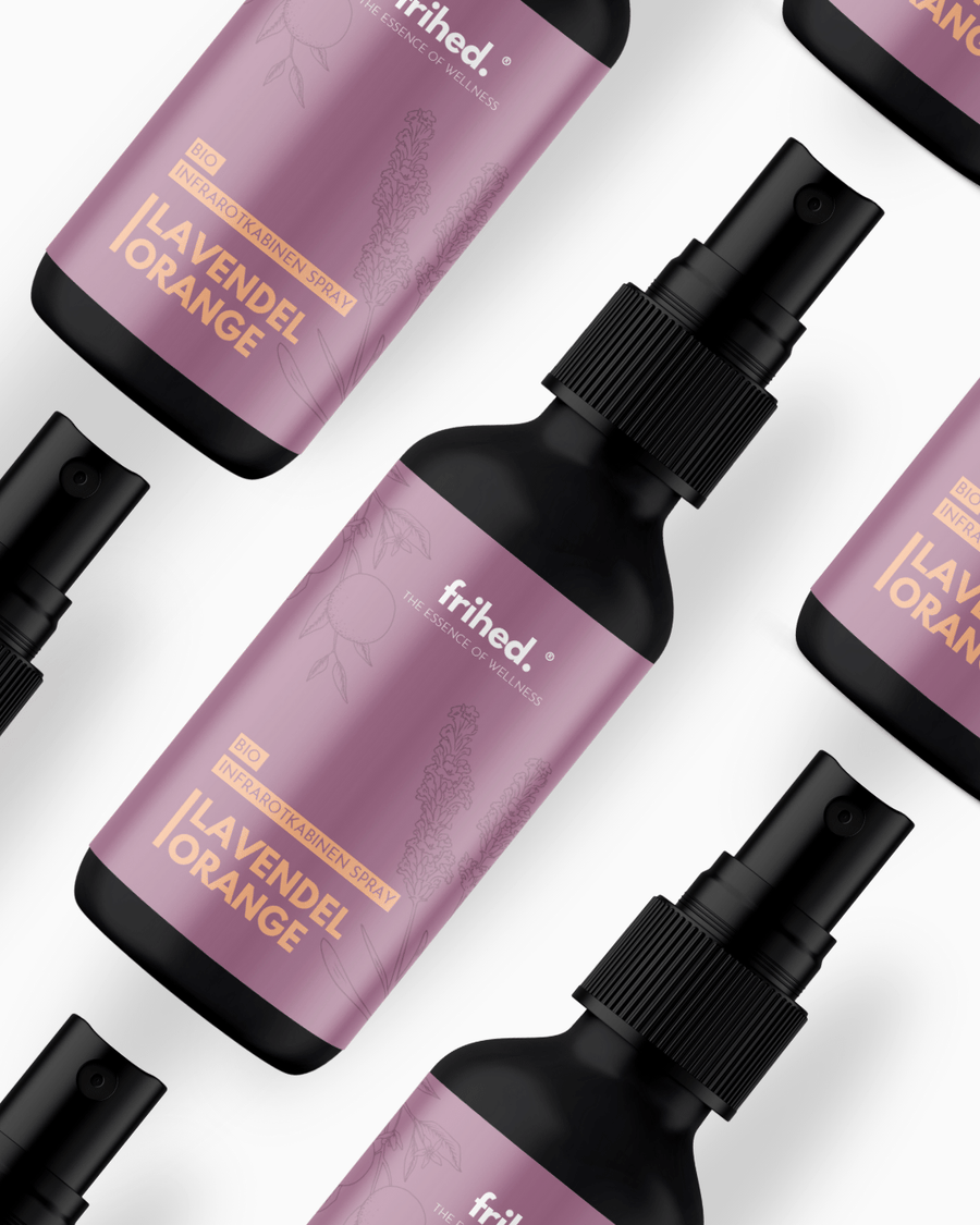 Bio Infrarotspray Lavendel Orange, Detailansicht
