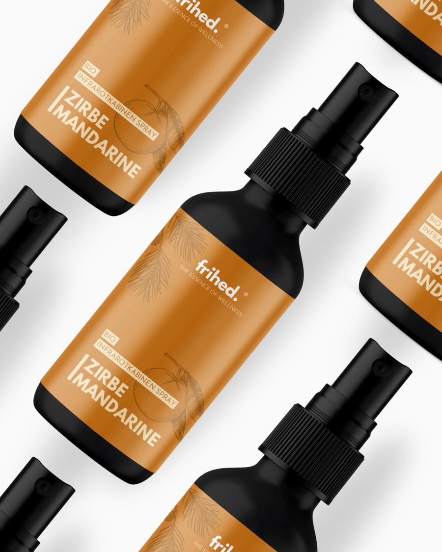 Bio Infrarotspray Zirbe Mandarine, Detailansicht