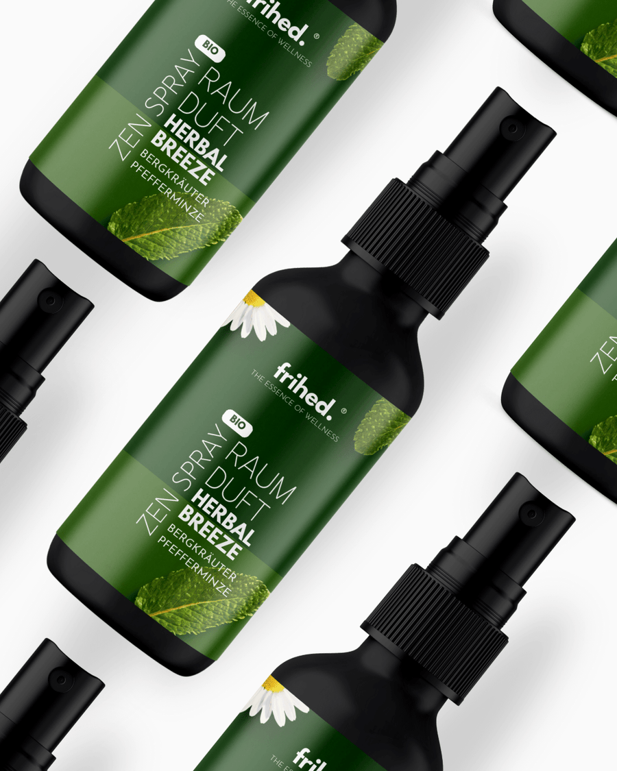 Bio Raumspray Bergkräuter Pfefferminze, Detailansicht