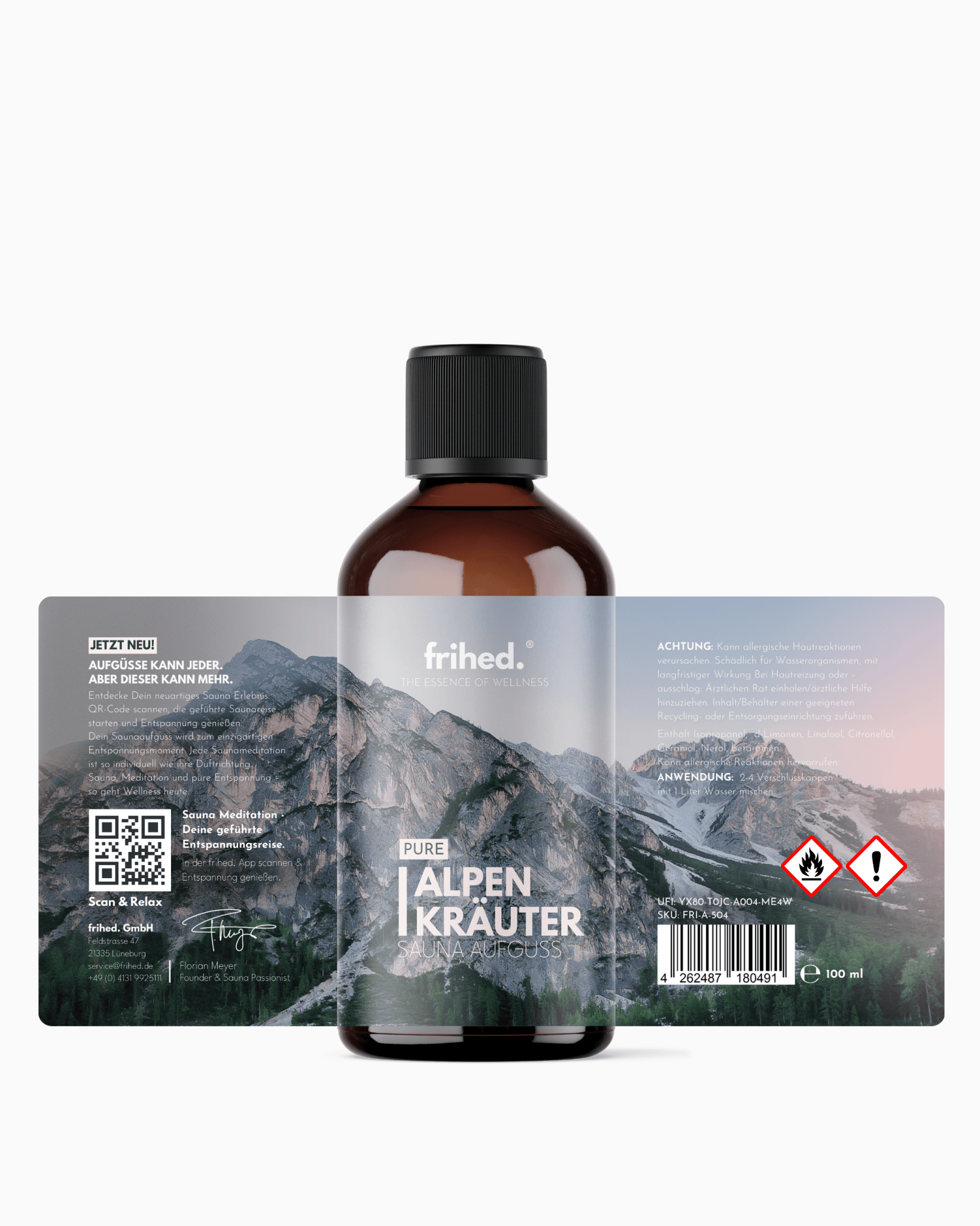 Saunaaufguss Alpenkräuter - frihed. GmbH