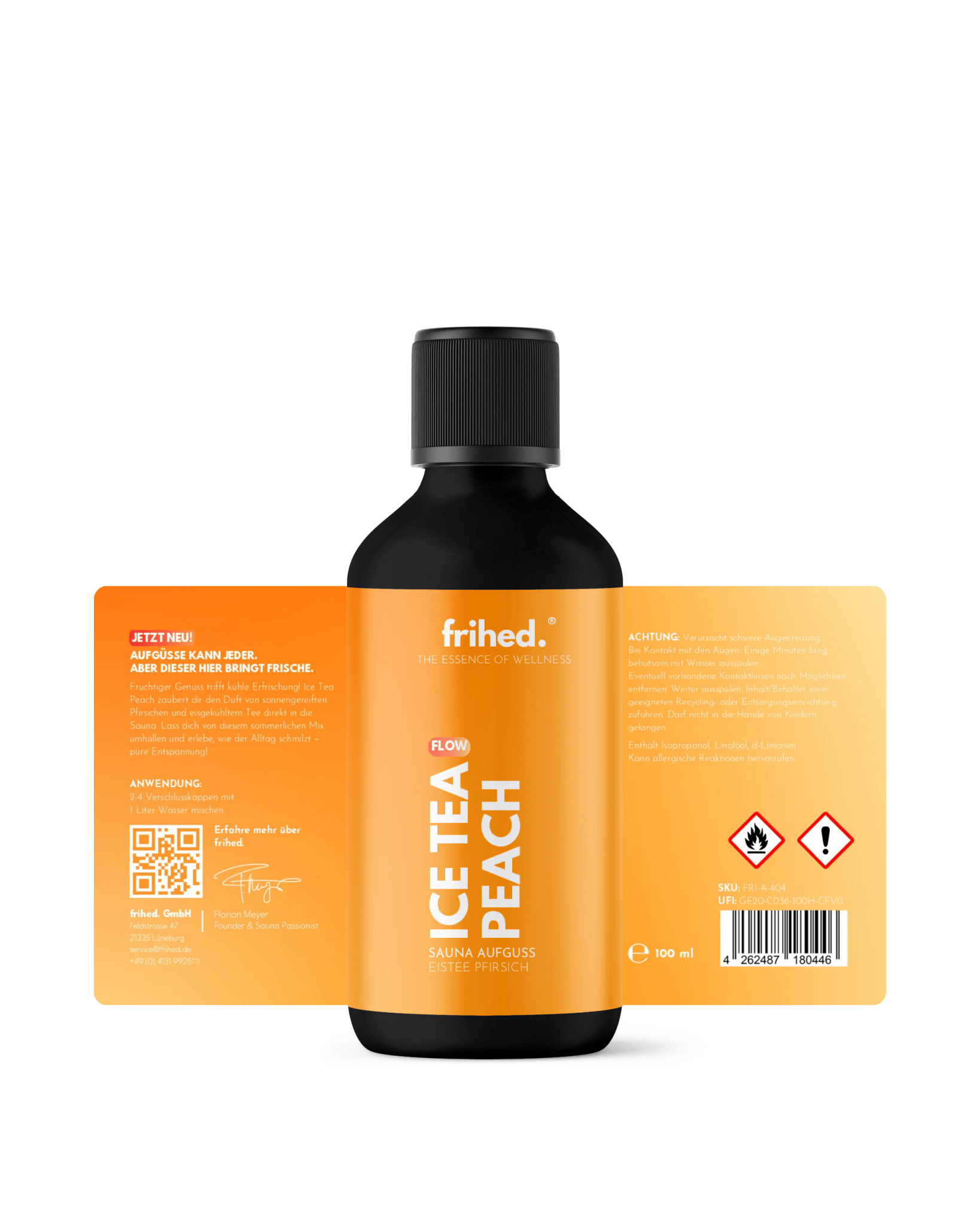 Saunaaufguss Eistee Pfirsich - Ice Tea Peach - frihed. GmbH
