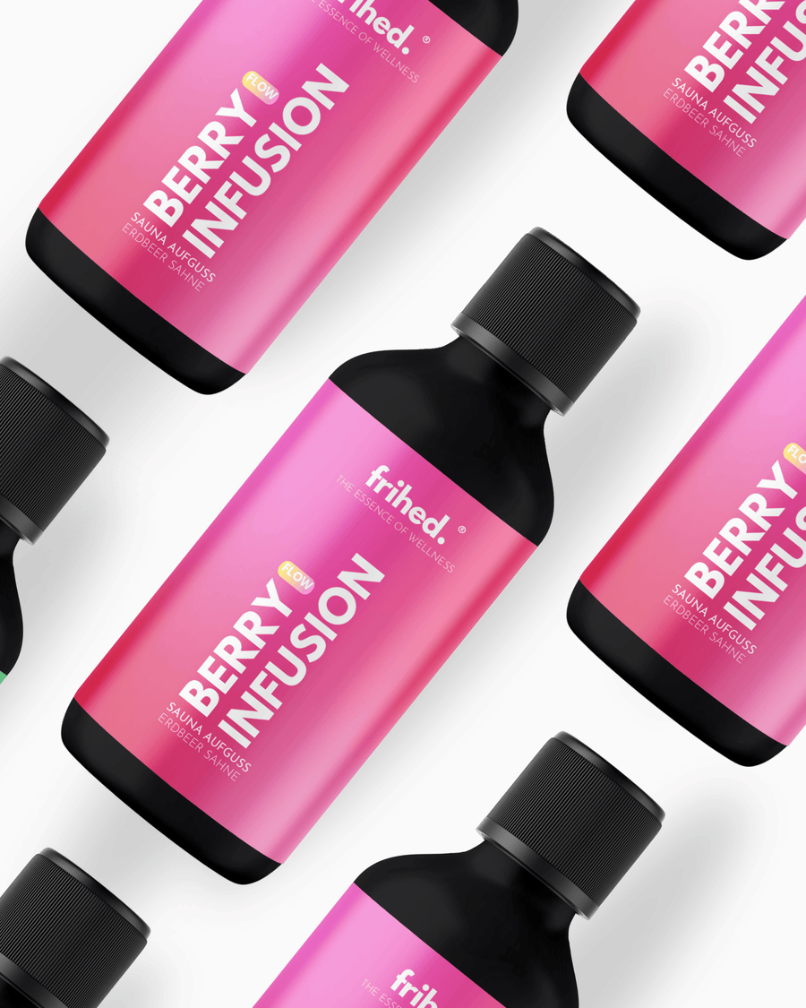 Saunaaufguss Berry Infusion – Erdbeere & Sahne, Detailansicht