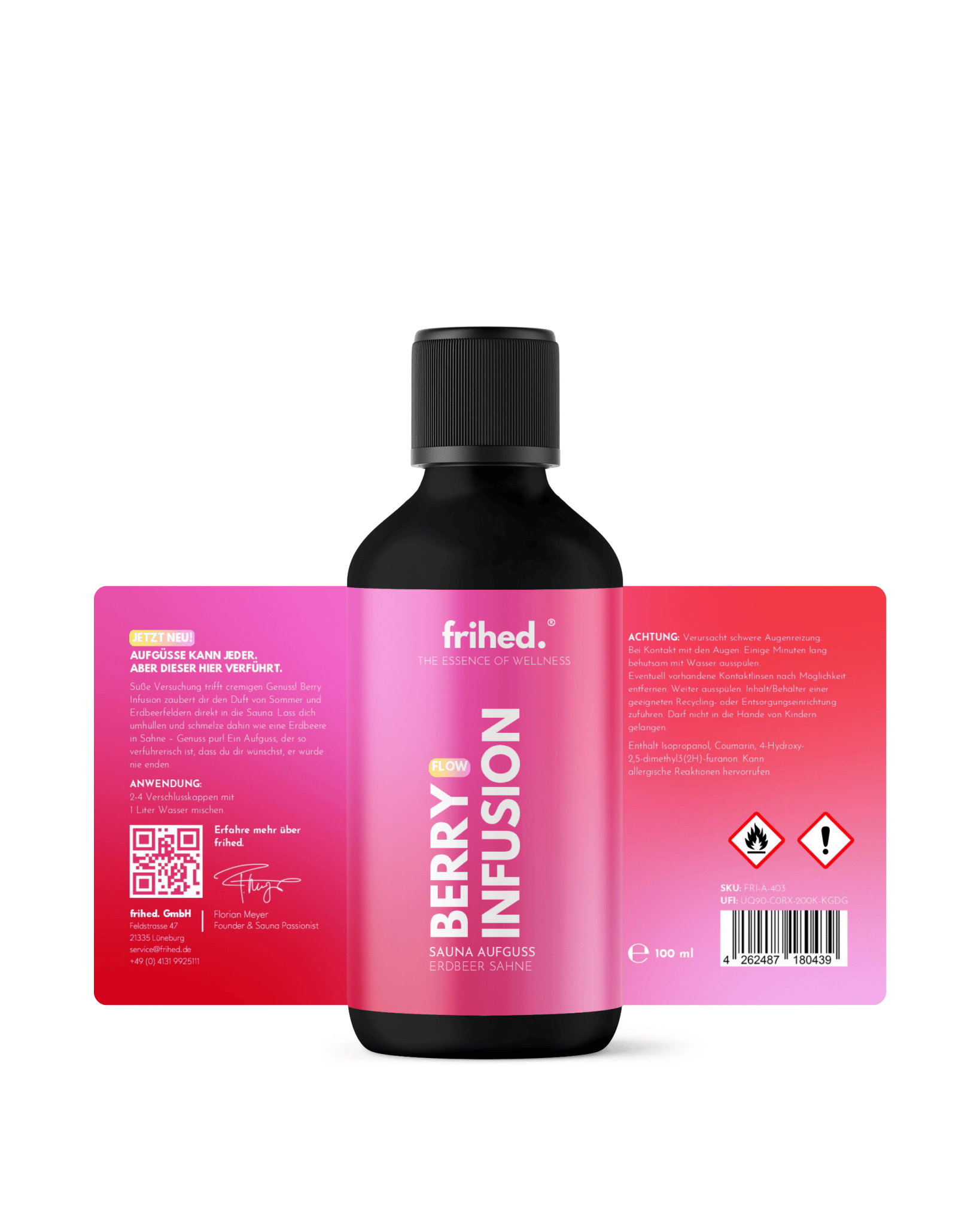 Saunaaufguss Erdbeer Sahne - Berry Infusion - frihed. GmbH