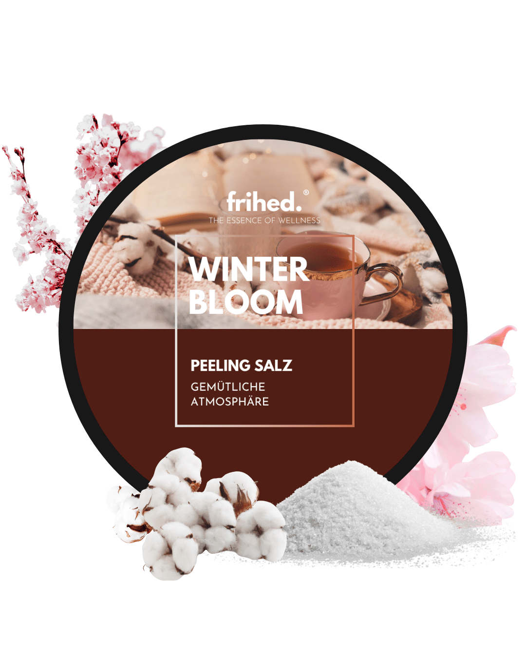 Saunasalz Peeling Winter Bloom in der 200-g-Dose