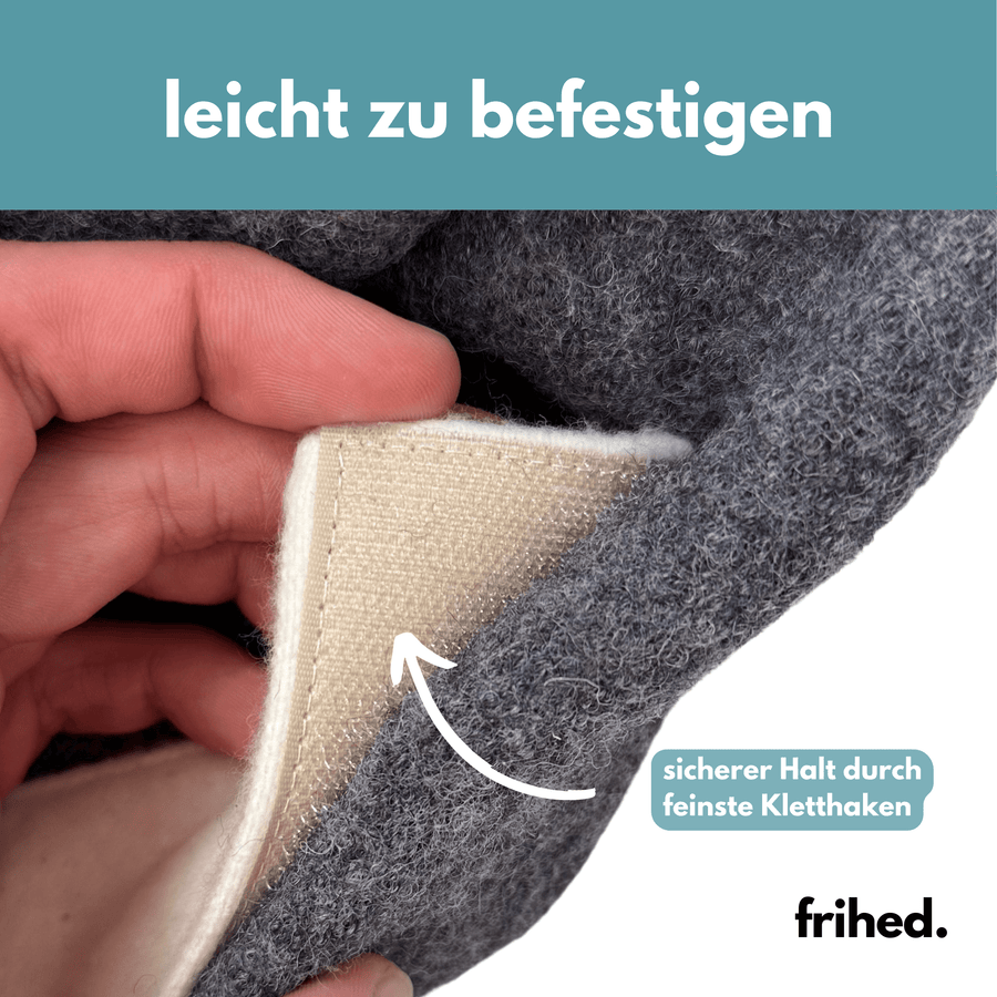 Stirnpad für die Saunamütze, weitere Ansicht