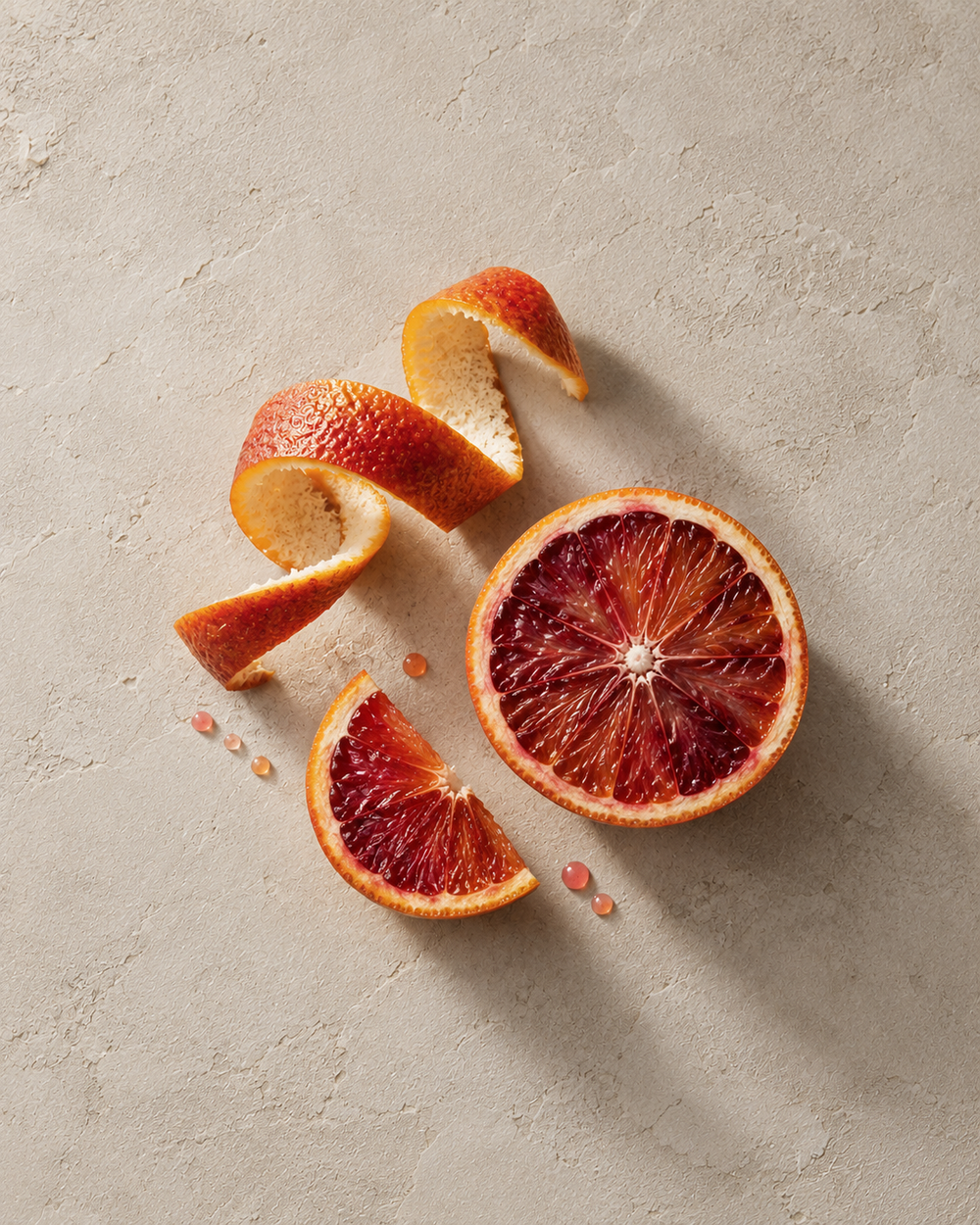 Zutaten von Blutorange