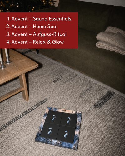 Sauna adventskalender med 24 wellnesssalte