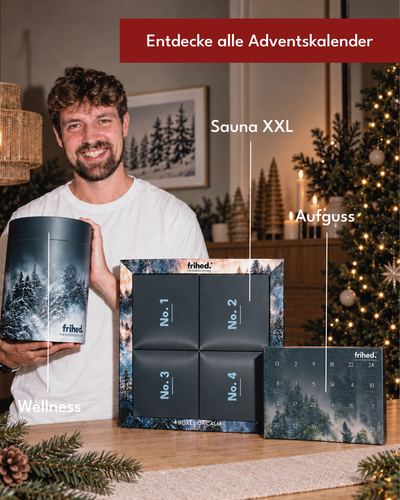 Sauna adventskalender med 24 wellnesssalte