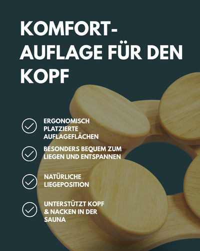 Saunakopfstütze Holz