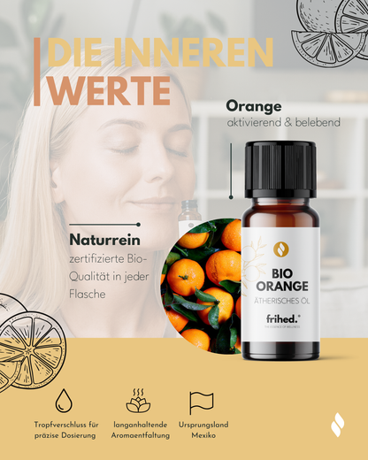 Bio Ätherisches Orangenöl (10 ml)