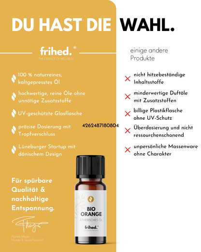 Bio Ätherisches Orangenöl (10 ml)