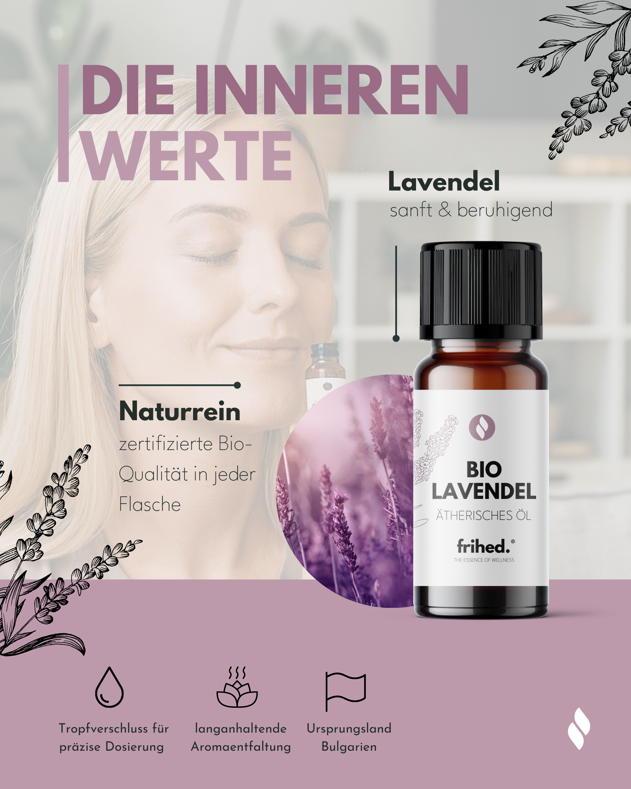 Bio Ätherisches Lavendelöl (10 ml)