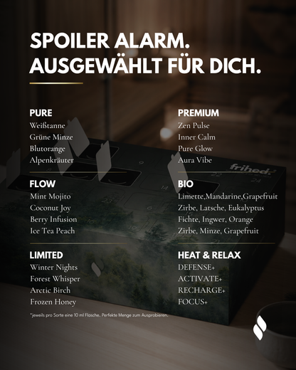 Saunaaufguss Probierpaket Duftkalender 24er Set