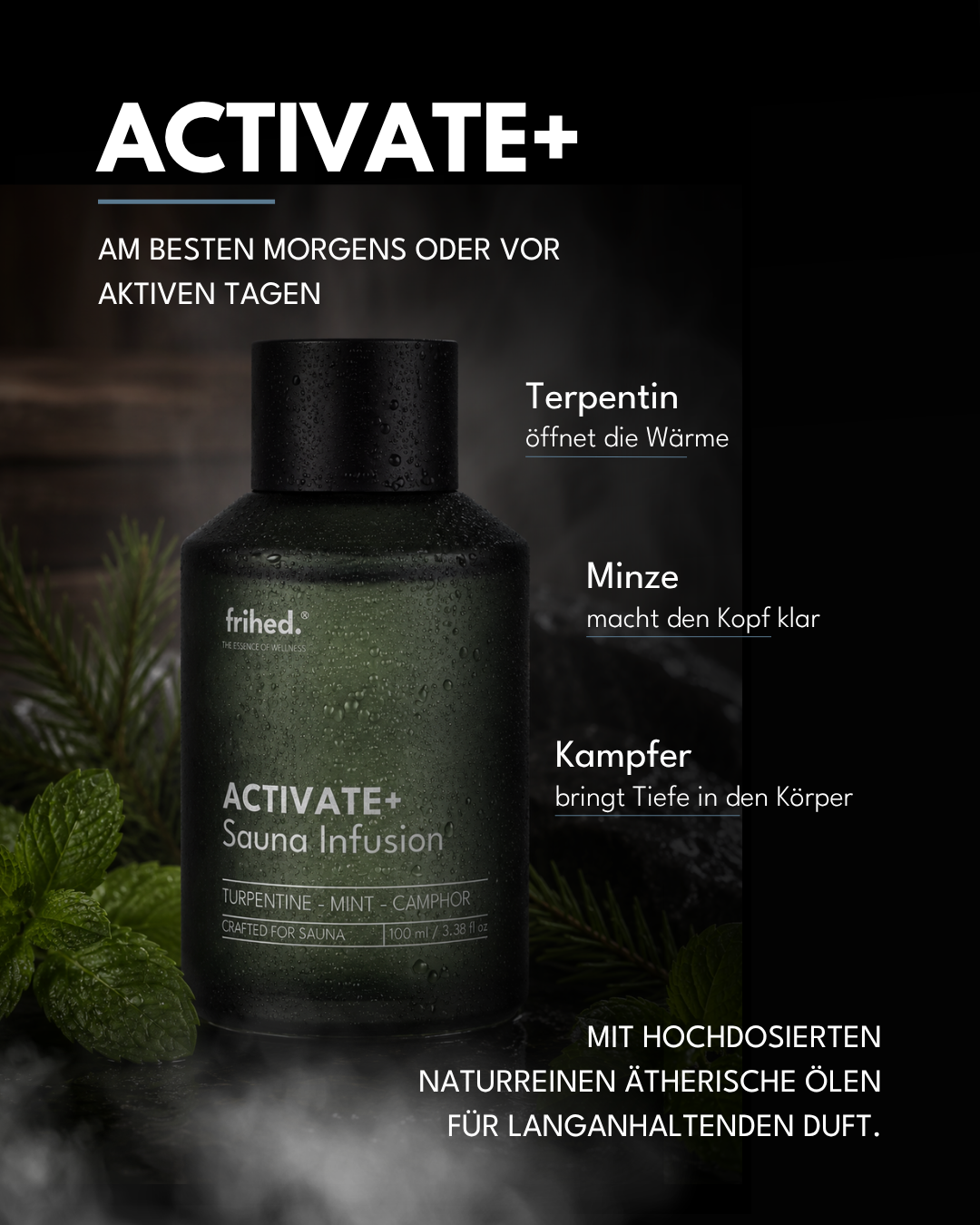 ACTIVATE+ Saunaaufguss Terpentin, Minze & Kampfer