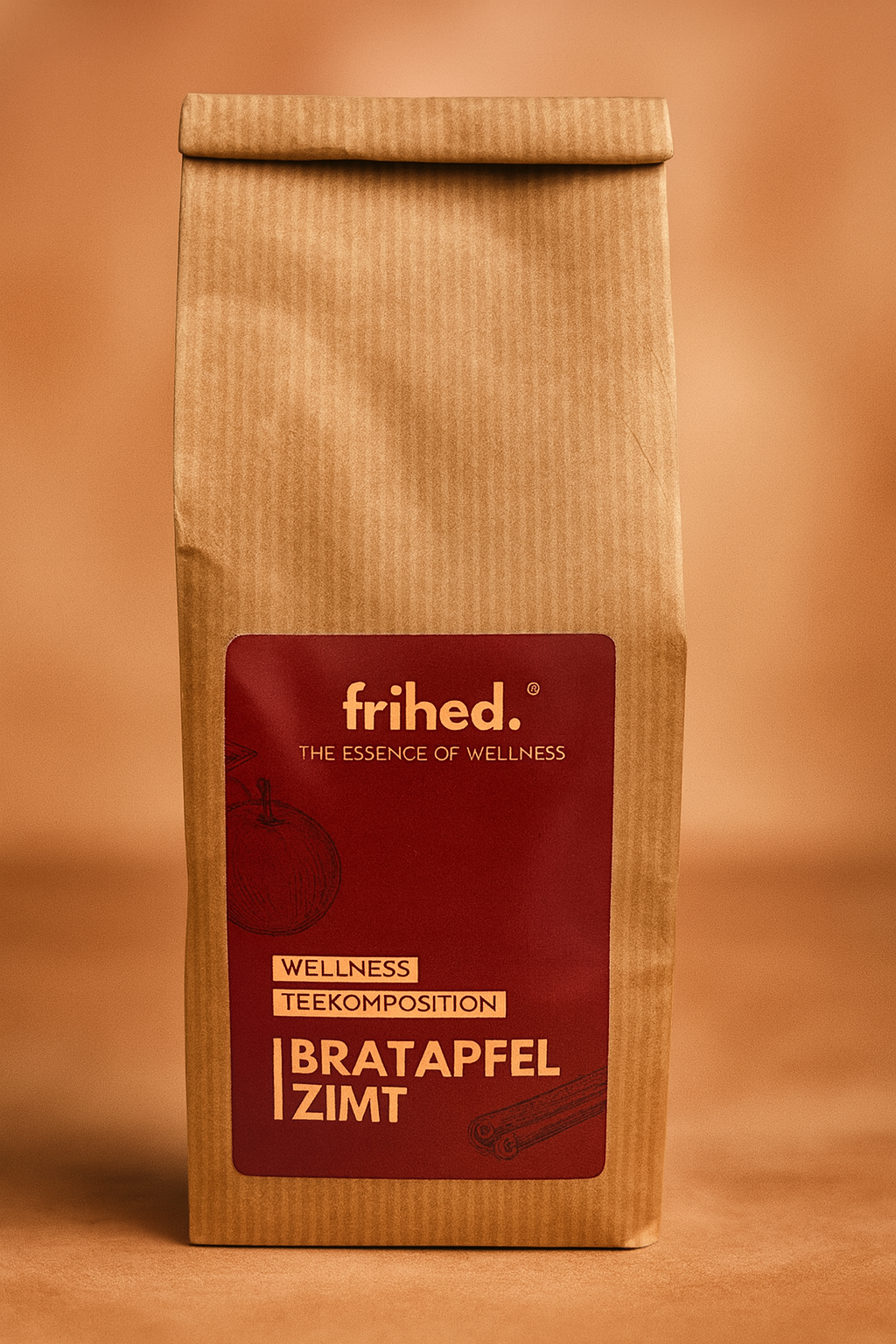 Wellnesstee Bratapfel Zimt von frihed., Produktfoto