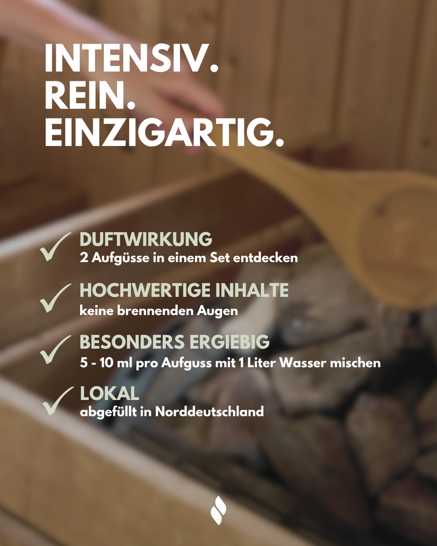 Saunaaufguss Duo: zwei 100-ml-Flaschen Saunaaufguss, Ansicht 1