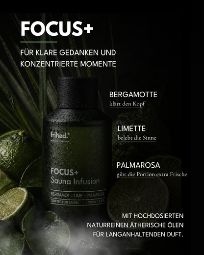 FOCUS+ Saunaaufguss Bergamotte, Limette & Palmarosa