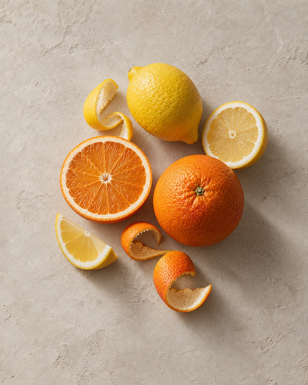 Zitronen und Orangen, Zutaten des Botanical Saunaaufgusses Zitrone und Orange