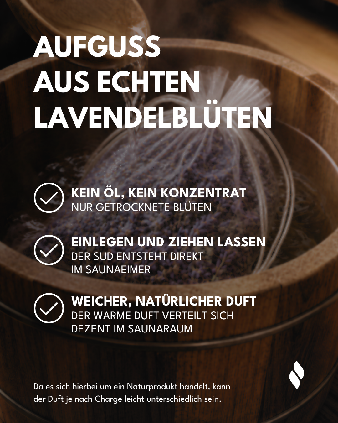 Sauna Aufguss Beutel Lavendel