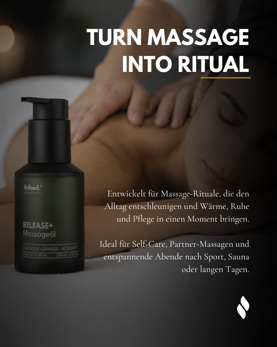 Rückenmassage mit RELEASE+ Massageöl