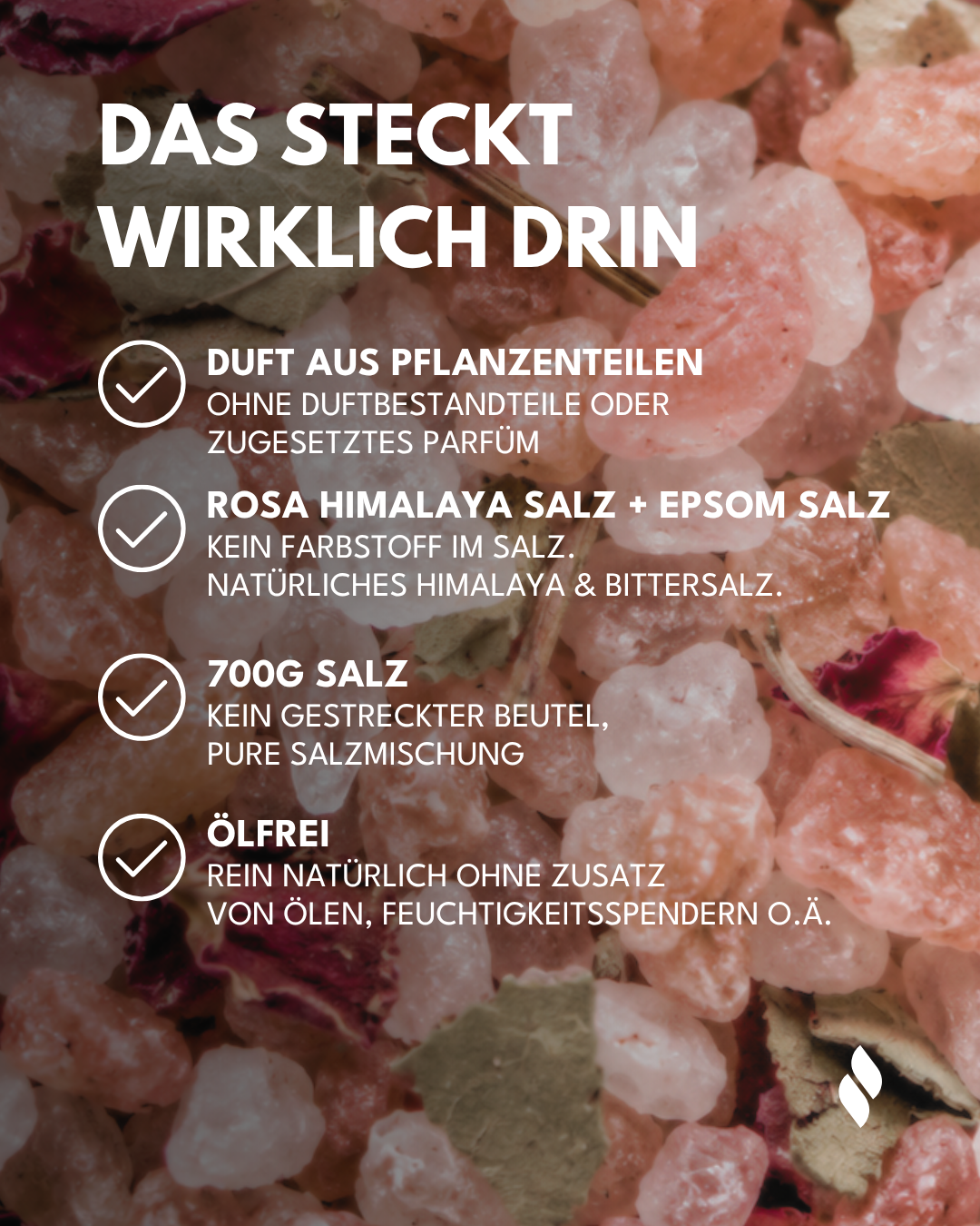 Fußbadesalz Rose & Birke