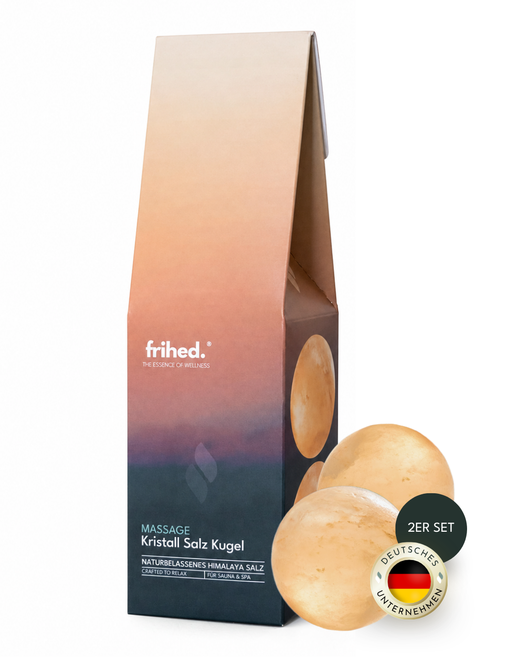 Sauna Massagekugel Salzstein