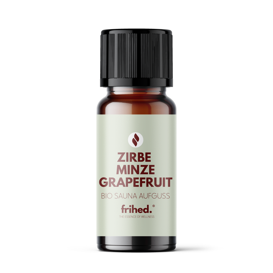 Økologisk saunaduft med schweizerfyr, mynte og grapefrugt, produktbillede
