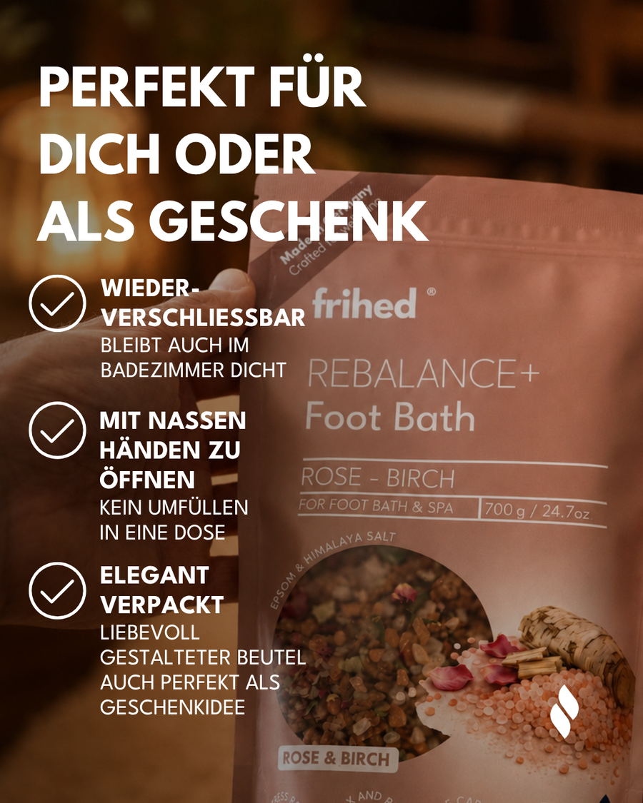 Fußbadesalz von frihed. mit Epsom Salz, Himalayasalz und Kräutern, Ansicht 1