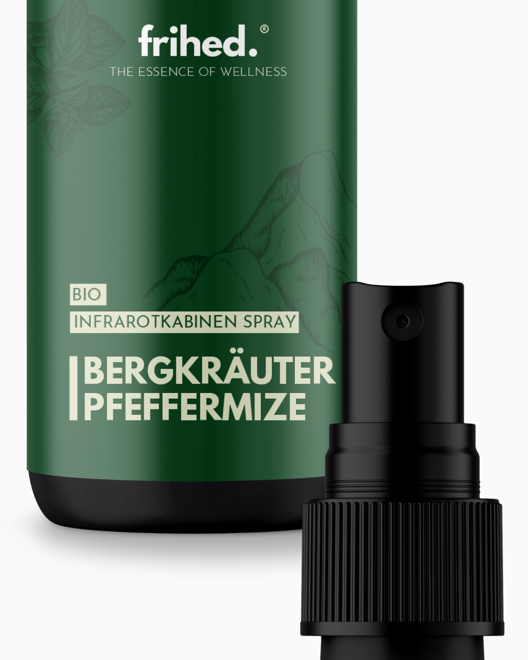 Bio Infrarotspray Bergkräuter Pfefferminze - frihed. GmbH