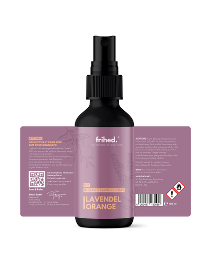 Bio Infrarotspray Lavendel Orange - frihed. GmbH