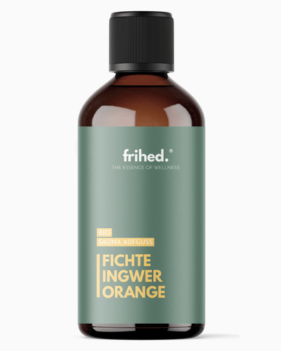 Bio Saunaaufguss Fichte, Ingwer & Orange - frihed. GmbH