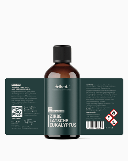 Bio Saunaaufguss Zirbe, Latsche & Eukalyptus - frihed. GmbH
