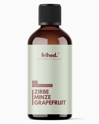 Bio Saunaaufguss Zirbe, Minze & Grapefruit - frihed. GmbH