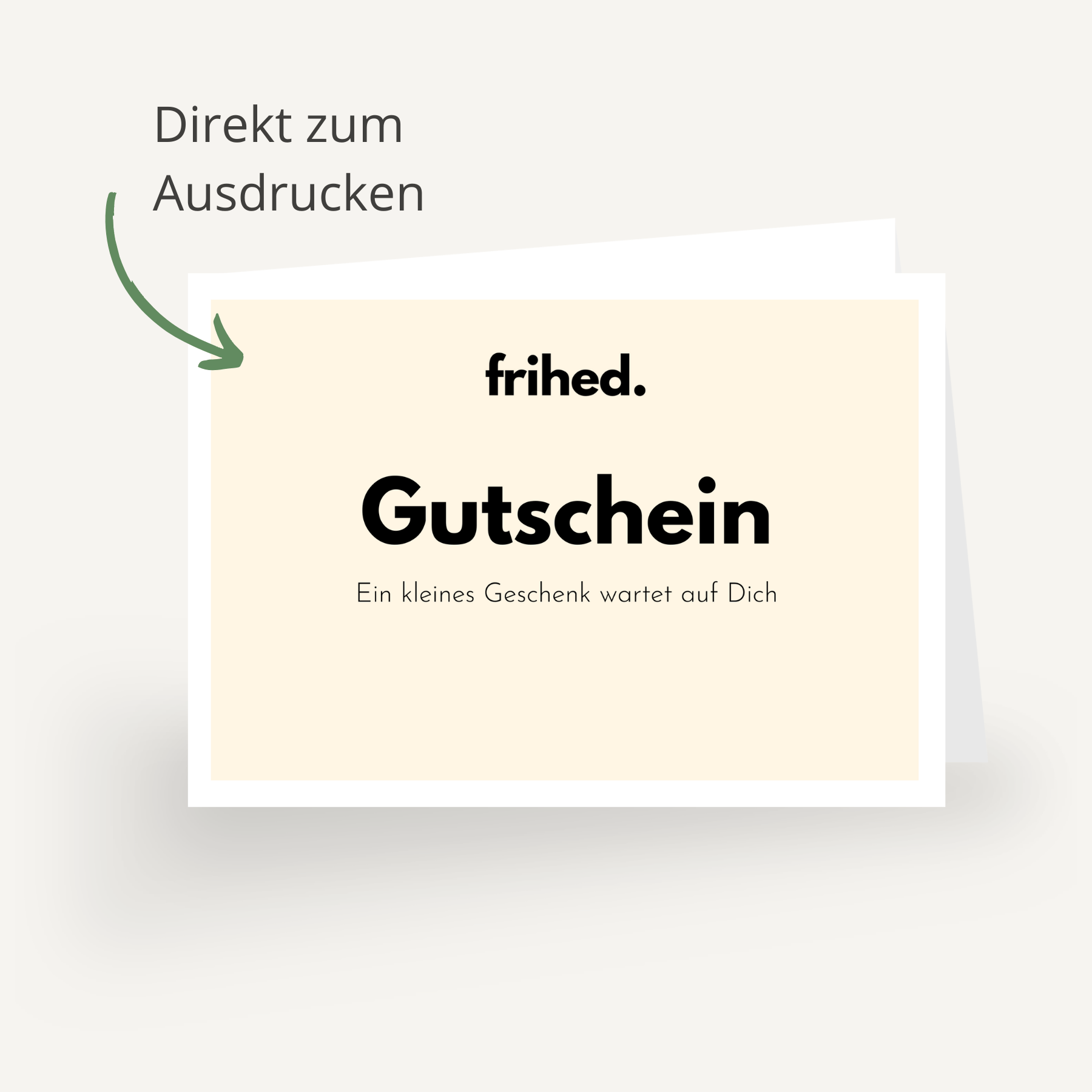Geschenkgutschein - frihed. GmbH