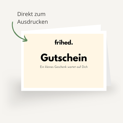 Geschenkgutschein - frihed. GmbH