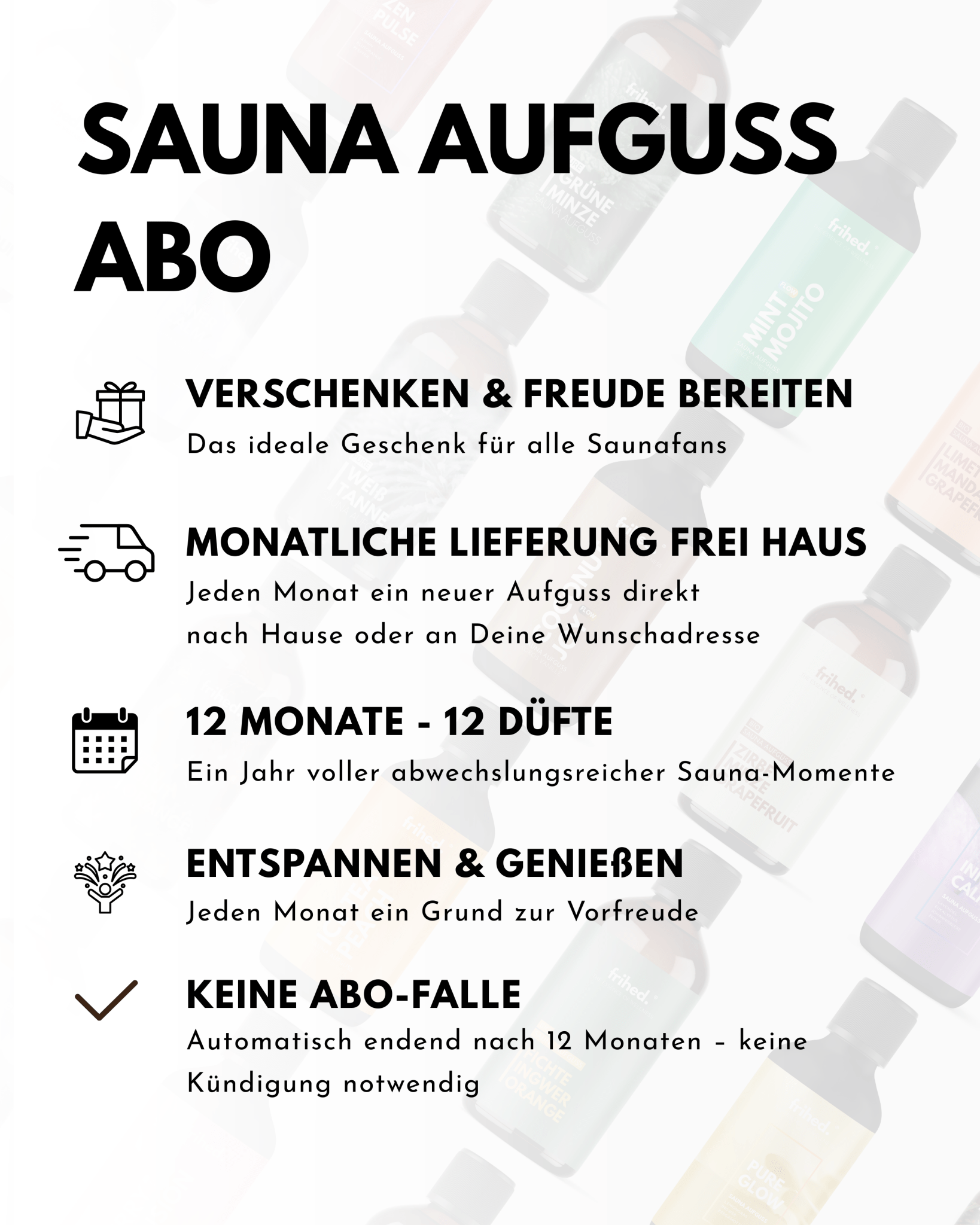 Sauna Aufguss Abo – Geschenkset - frihed. GmbH