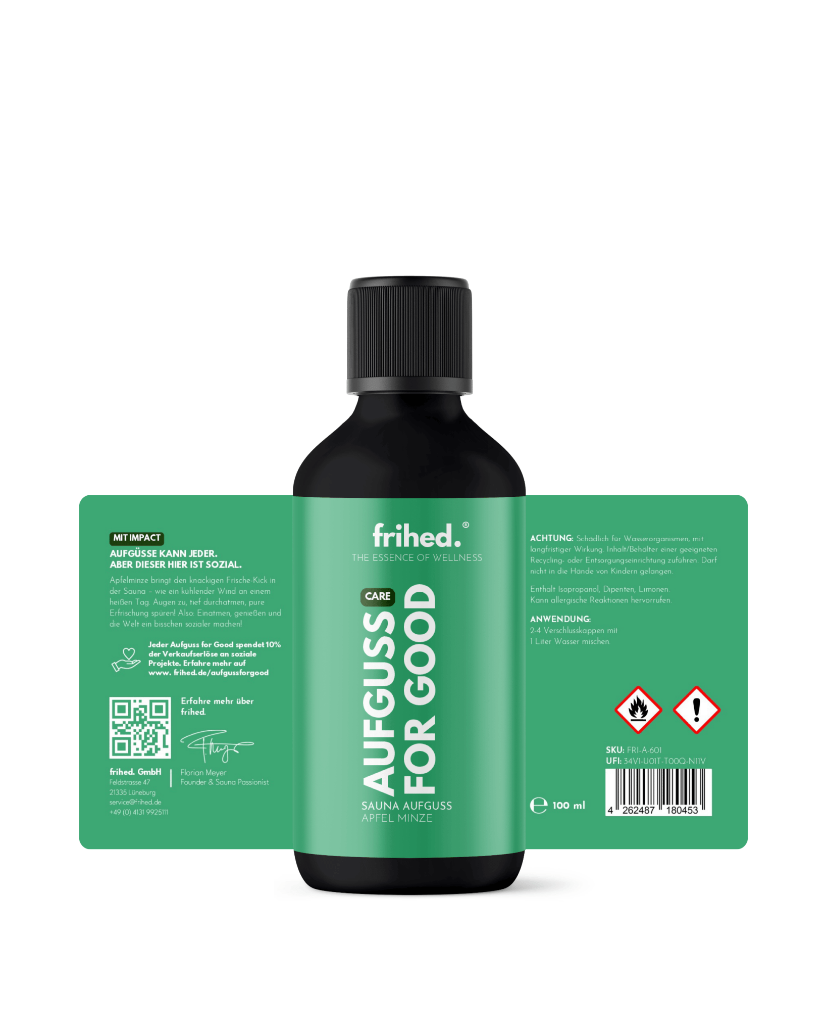 Saunaaufguss Apfel & Minze - Aufguss for Good - frihed. GmbH