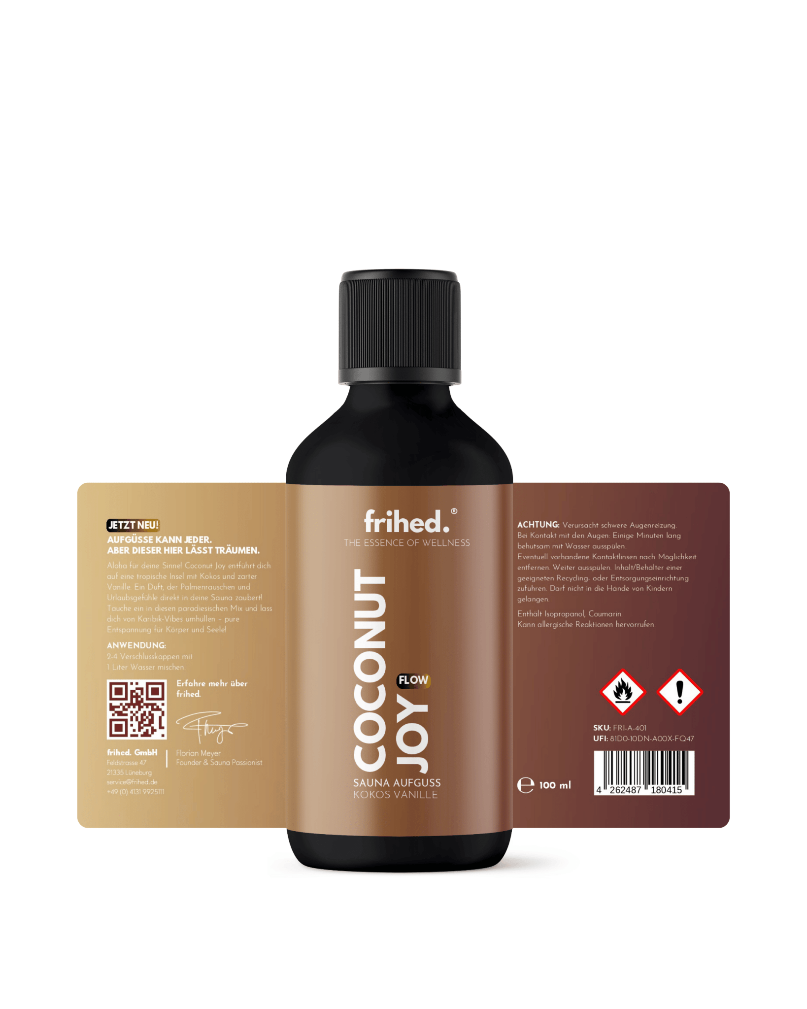 Saunaaufguss Kokos & Vanille - Coconut Joy - frihed. GmbH