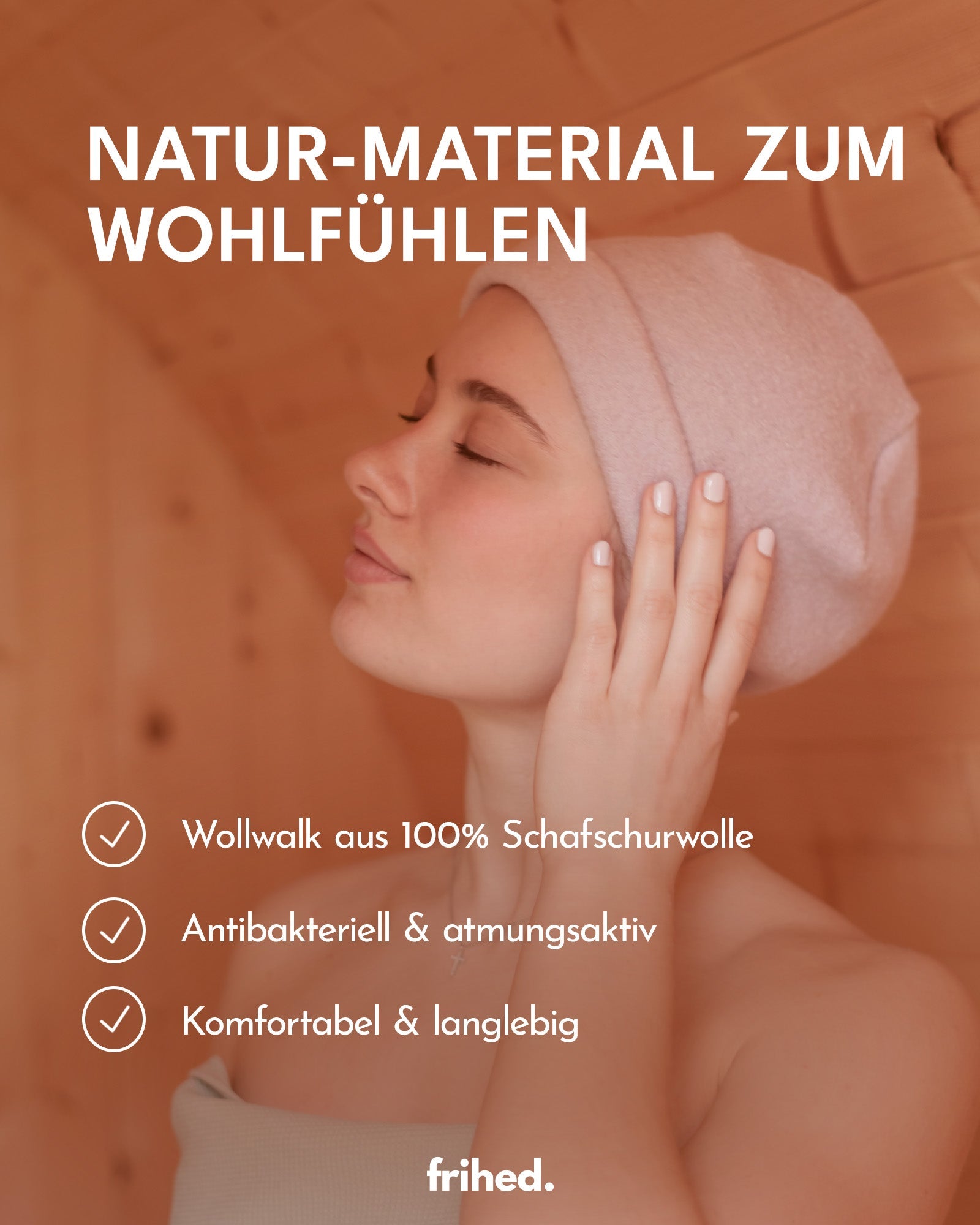 Saunamütze rubin - frihed. GmbH
