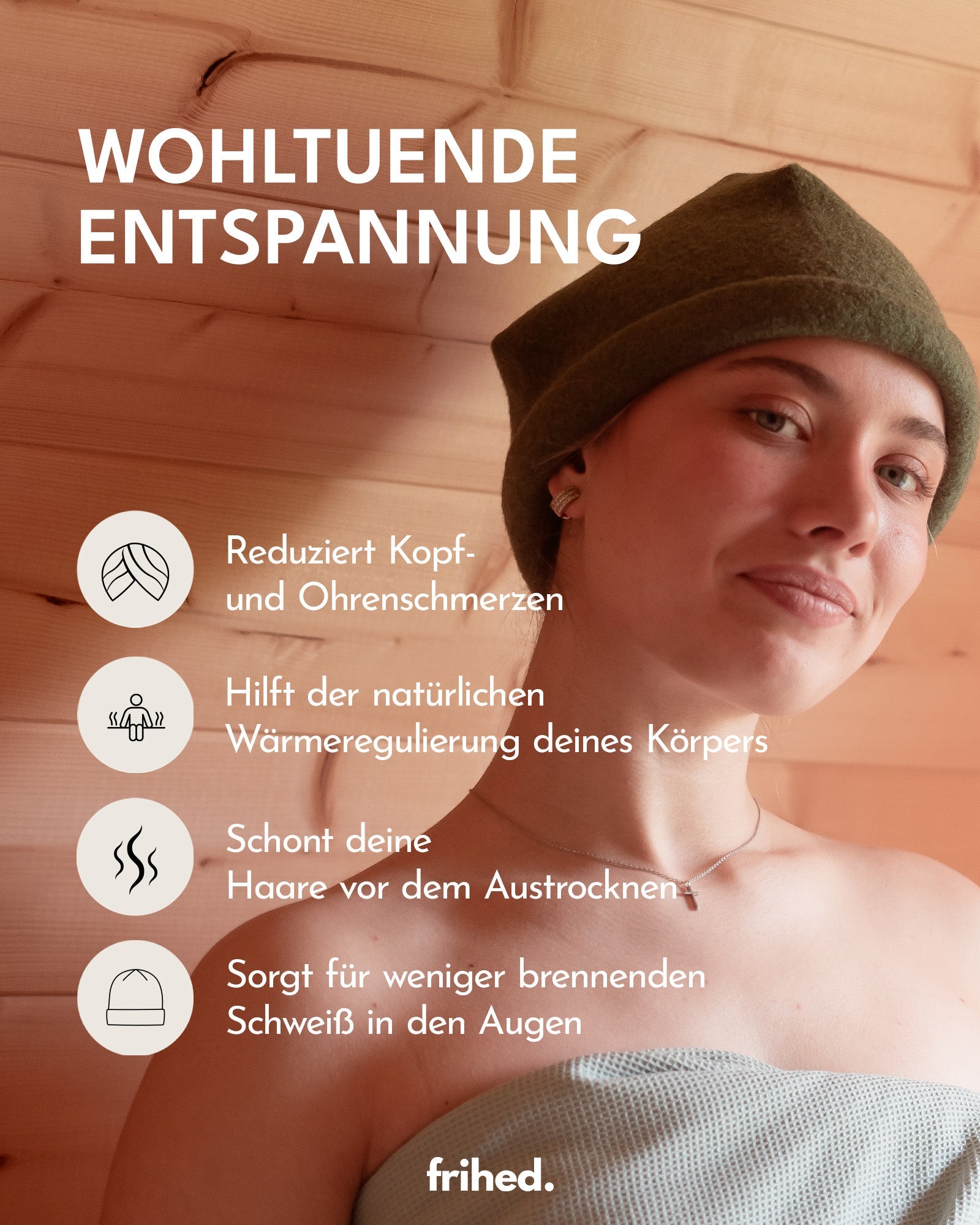 Saunamütze rubin - frihed. GmbH