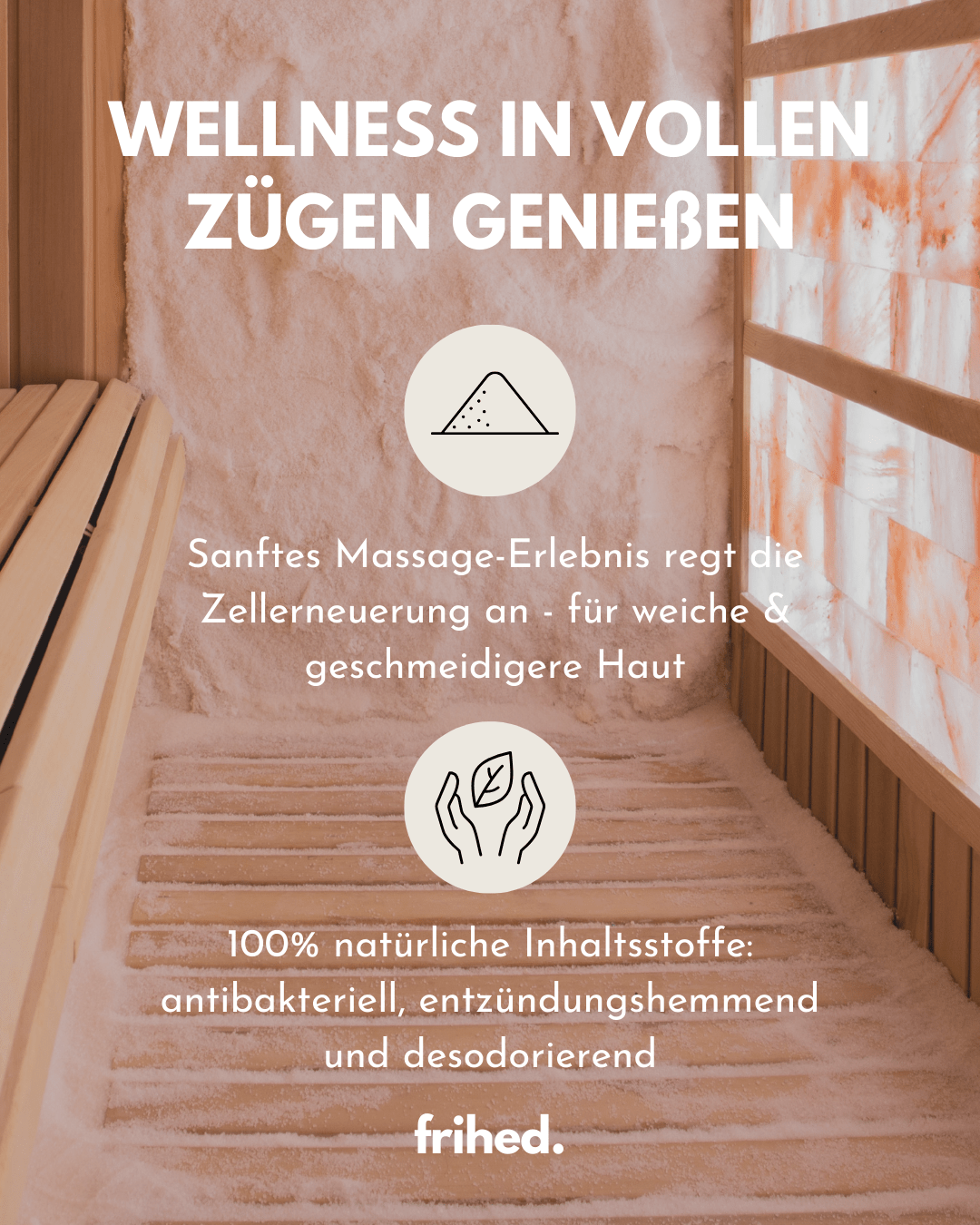 Saunasalzstein Massagekugel - frihed. GmbH