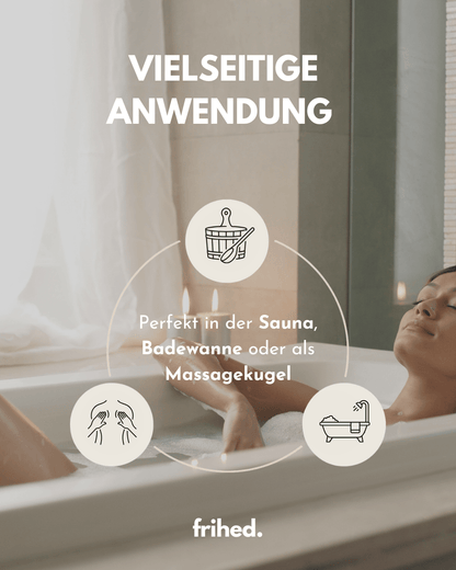 Saunasalzstein Massagekugel - frihed. GmbH