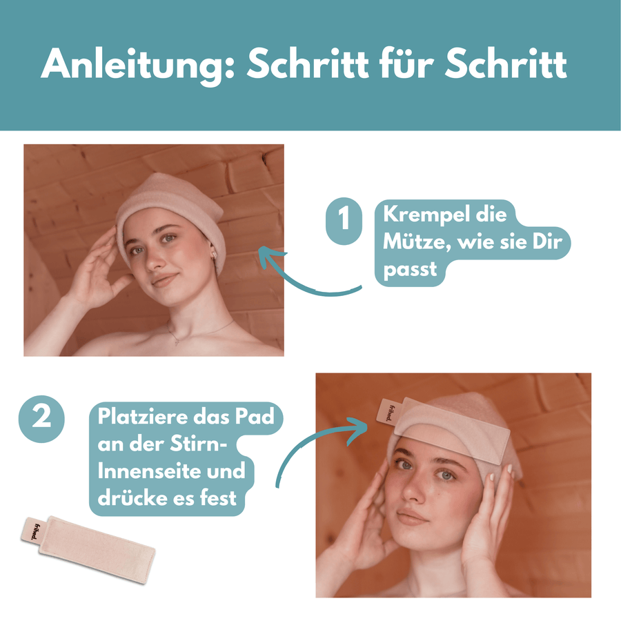 Stirnpad für die Saunamütze, Produktbild 5