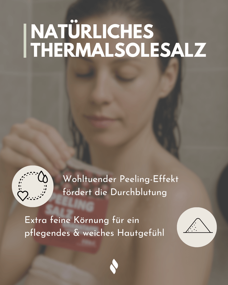 Saunasalz Peeling Probierset – 6 Düfte, Detailansicht